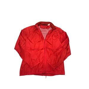 Vintage 80s Woolruch Teton Red Full-Zip Windbreaker Jacket - Size M